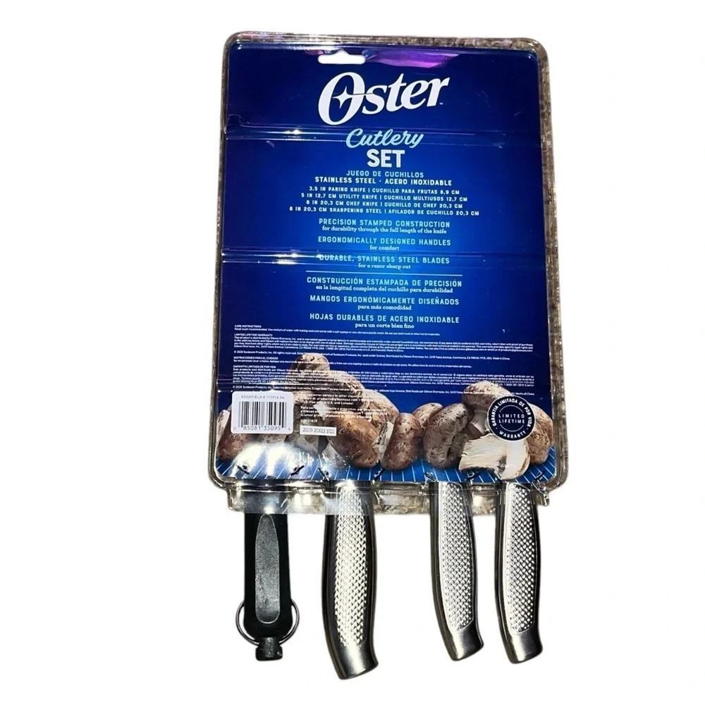 Oster 4 Piece Cutlery Set - Stainless Steel Handles NEW